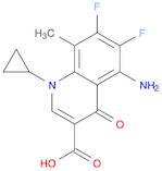 3-Quinolinecarboxylic acid, 5-amino-1-cyclopropyl-6,7-difluoro-1,4-dihydro-8-methyl-4-oxo-