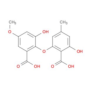 Benzoic acid, 2-(2-carboxy-3-hydroxy-5-methylphenoxy)-3-hydroxy-5-methoxy-