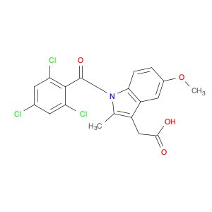 1H-Indole-3-acetic acid, 5-methoxy-2-methyl-1-(2,4,6-trichlorobenzoyl)-