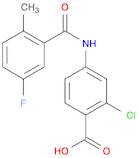 Benzoic acid, 2-chloro-4-[(5-fluoro-2-methylbenzoyl)amino]-