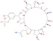 Pneumocandin A0, 1-[(4R,5R)-4,5-dihydroxy-L-ornithine]-4-[(4S)-4-hydroxy-4-[4-hydroxy-3-(sulfooxy)…