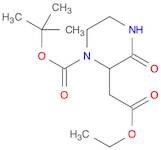 2-Piperazineacetic acid, 1-[(1,1-dimethylethoxy)carbonyl]-3-oxo-, ethyl ester