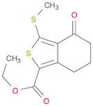 Benzo[c]thiophene-1-carboxylic acid, 4,5,6,7-tetrahydro-3-(methylthio)-4-oxo-, ethyl ester