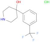 4-Piperidinol, 4-[3-(trifluoromethyl)phenyl]-, hydrochloride (1:1)