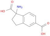 1H-Indene-1,5-dicarboxylic acid, 1-amino-2,3-dihydro-