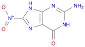 6H-Purin-6-one, 2-amino-1,9-dihydro-8-nitro-