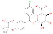 β-D-Glucopyranosiduronic acid, [4-(1-carboxy-1-methylethoxy)phenyl](4-chlorophenyl)methyl