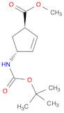 2-Cyclopentene-1-carboxylic acid, 4-[[(1,1-dimethylethoxy)carbonyl]amino]-, methyl ester, (1R,4R)-