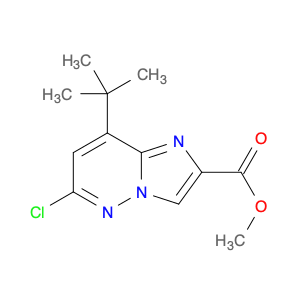 Imidazo[1,2-b]pyridazine-2-carboxylic acid, 6-chloro-8-(1,1-dimethylethyl)-, methyl ester