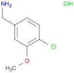 Benzenemethanamine, 4-chloro-3-methoxy-, hydrochloride (1:1)