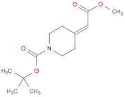 1-Piperidinecarboxylic acid, 4-(2-methoxy-2-oxoethylidene)-, 1,1-dimethylethyl ester