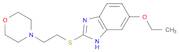 1H-Benzimidazole, 6-ethoxy-2-[[2-(4-morpholinyl)ethyl]thio]-