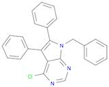 7H-Pyrrolo[2,3-d]pyrimidine, 4-chloro-5,6-diphenyl-7-(phenylmethyl)-