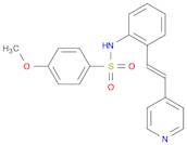 Benzenesulfonamide, 4-methoxy-N-[2-[(1E)-2-(4-pyridinyl)ethenyl]phenyl]-