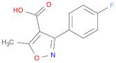 4-Isoxazolecarboxylic acid, 3-(4-fluorophenyl)-5-methyl-