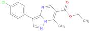 Pyrazolo[1,5-a]pyrimidine-6-carboxylic acid, 3-(4-chlorophenyl)-7-methyl-, ethyl ester