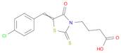 3-Thiazolidinebutanoic acid, 5-[(4-chlorophenyl)methylene]-4-oxo-2-thioxo-