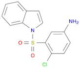 Benzenamine, 4-chloro-3-(1H-indol-1-ylsulfonyl)-