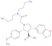 3-Pyrrolidinecarboxylic acid, 4-(1,3-benzodioxol-5-yl)-1-[2-(dibutylamino)-2-oxoethyl]-2-(4-methox…