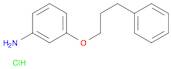 Benzenamine, 3-(3-phenylpropoxy)-, hydrochloride (1:1)