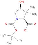 1,2-Pyrrolidinedicarboxylic acid, 4-hydroxy-3,3-dimethyl-, 1-(1,1-dimethylethyl) ester, (2S,4S)-