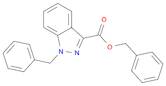 1H-Indazole-3-carboxylic acid, 1-(phenylmethyl)-, phenylmethyl ester