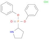 Phosphonic acid, P-2-pyrrolidinyl-, diphenyl ester, hydrochloride (1:1)