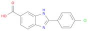 1H-Benzimidazole-6-carboxylic acid, 2-(4-chlorophenyl)-