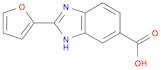 1H-Benzimidazole-6-carboxylic acid, 2-(2-furanyl)-