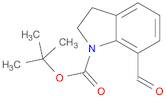 1H-Indole-1-carboxylic acid, 7-formyl-2,3-dihydro-, 1,1-dimethylethyl ester