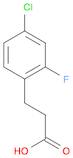 Benzenepropanoic acid, 4-chloro-2-fluoro-