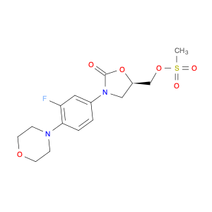 2-Oxazolidinone, 3-[3-fluoro-4-(4-morpholinyl)phenyl]-5-[[(methylsulfonyl)oxy]methyl]-, (5R)-