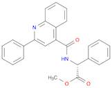 Benzeneacetic acid, α-[[(2-phenyl-4-quinolinyl)carbonyl]amino]-, methyl ester, (αR)-