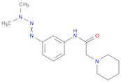 1-Piperidineacetamide, N-[3-(3,3-dimethyl-1-triazen-1-yl)phenyl]-