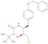 Carbamic acid, N-[(1S,2S)-3-chloro-2-hydroxy-1-[[4-(phenylmethoxy)phenyl]methyl]propyl]-, 1,1-di...