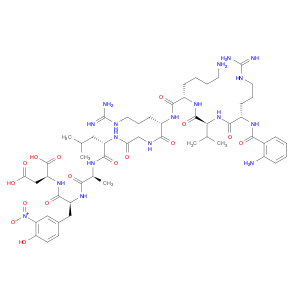 L-Aspartic acid, N-[N-[N-[N-[N-[N2-[N2-[N-[N2-(2-aminobenzoyl)-L-arginyl]-L-valyl]-L-lysyl]-L-ar...