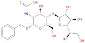 α-D-Glucopyranoside, phenylmethyl 2-(acetylamino)-2-deoxy-4-O-β-D-galactofuranosyl-