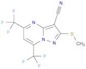 Pyrazolo[1,5-a]pyrimidine-3-carbonitrile, 2-(methylthio)-5,7-bis(trifluoromethyl)-