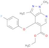 1H-Pyrazolo[3,4-b]pyridine-5-carboxylic acid, 4-(4-fluorophenoxy)-1,3-dimethyl-, ethyl ester