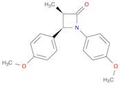 2-Azetidinone, 1,4-bis(4-methoxyphenyl)-3-methyl-, (3R,4R)-rel-