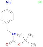 Carbamic acid, N-[(4-aminophenyl)methyl]-, 1,1-dimethylethyl ester, hydrochloride (1:1)