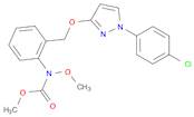 Carbamic acid, N-[2-[[[1-(4-chlorophenyl)-1H-pyrazol-3-yl]oxy]methyl]phenyl]-N-methoxy-, methyl es…