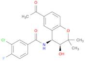 Benzamide, N-[(3S,4S)-6-acetyl-3,4-dihydro-3-hydroxy-2,2-dimethyl-2H-1-benzopyran-4-yl]-3-chloro...