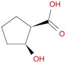 Cyclopentanecarboxylic acid, 2-hydroxy-, (1R,2S)-rel-