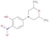 Phenol, 5-(2,6-dimethyl-4-morpholinyl)-2-nitro-