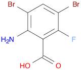 Benzoic acid, 2-amino-3,5-dibromo-6-fluoro-