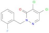 3(2H)-Pyridazinone, 4,5-dichloro-2-[(2-fluorophenyl)methyl]-