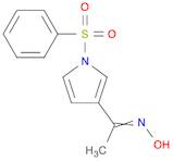 Ethanone, 1-[1-(phenylsulfonyl)-1H-pyrrol-3-yl]-, oxime