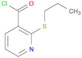 3-Pyridinecarbonyl chloride, 2-(propylthio)-