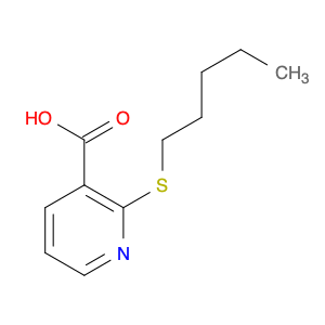 3-Pyridinecarboxylic acid, 2-(pentylthio)-